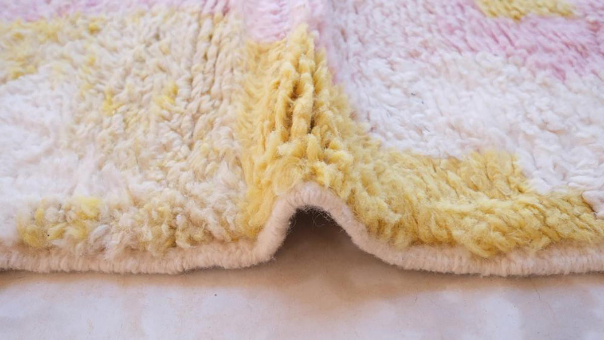 BERBERTEPPICH aus Marokko aus Wolle 200x 300 cm - Pink, Naturmaterialien (200/300cm) - AFK Living