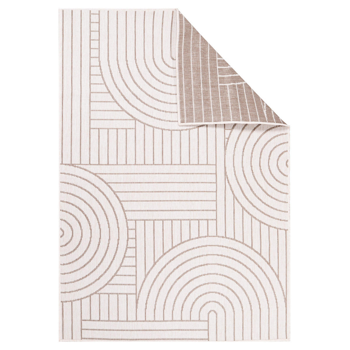 OUTDOOR-TEPPICH DuoRug 5842 Creme 160x230 cm - Beige, Textil (160/230cm) - carpet city