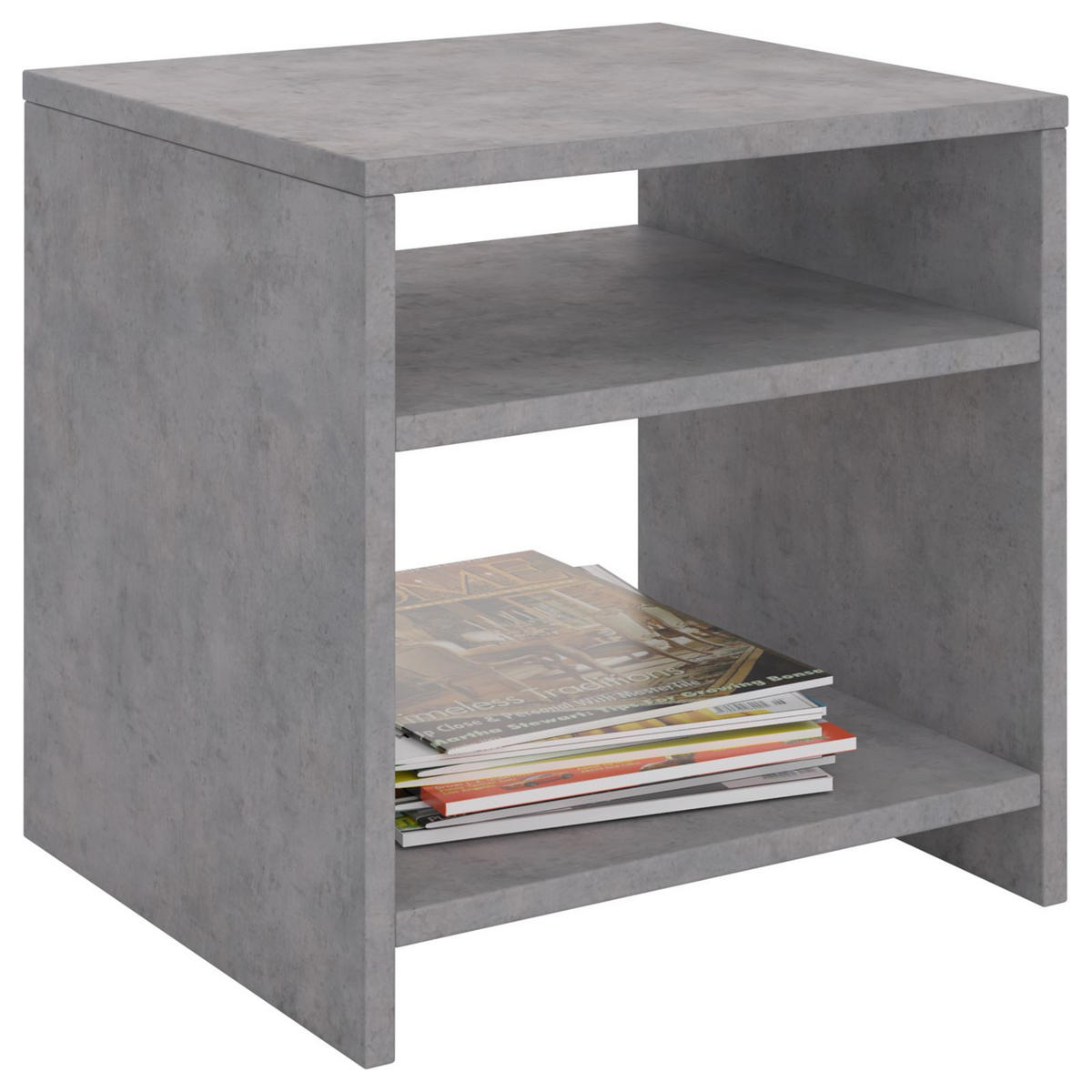 NACHTTISCH ALMERIA - Grau, Holzwerkstoff (37/40/40cm) - CARO-Möbel