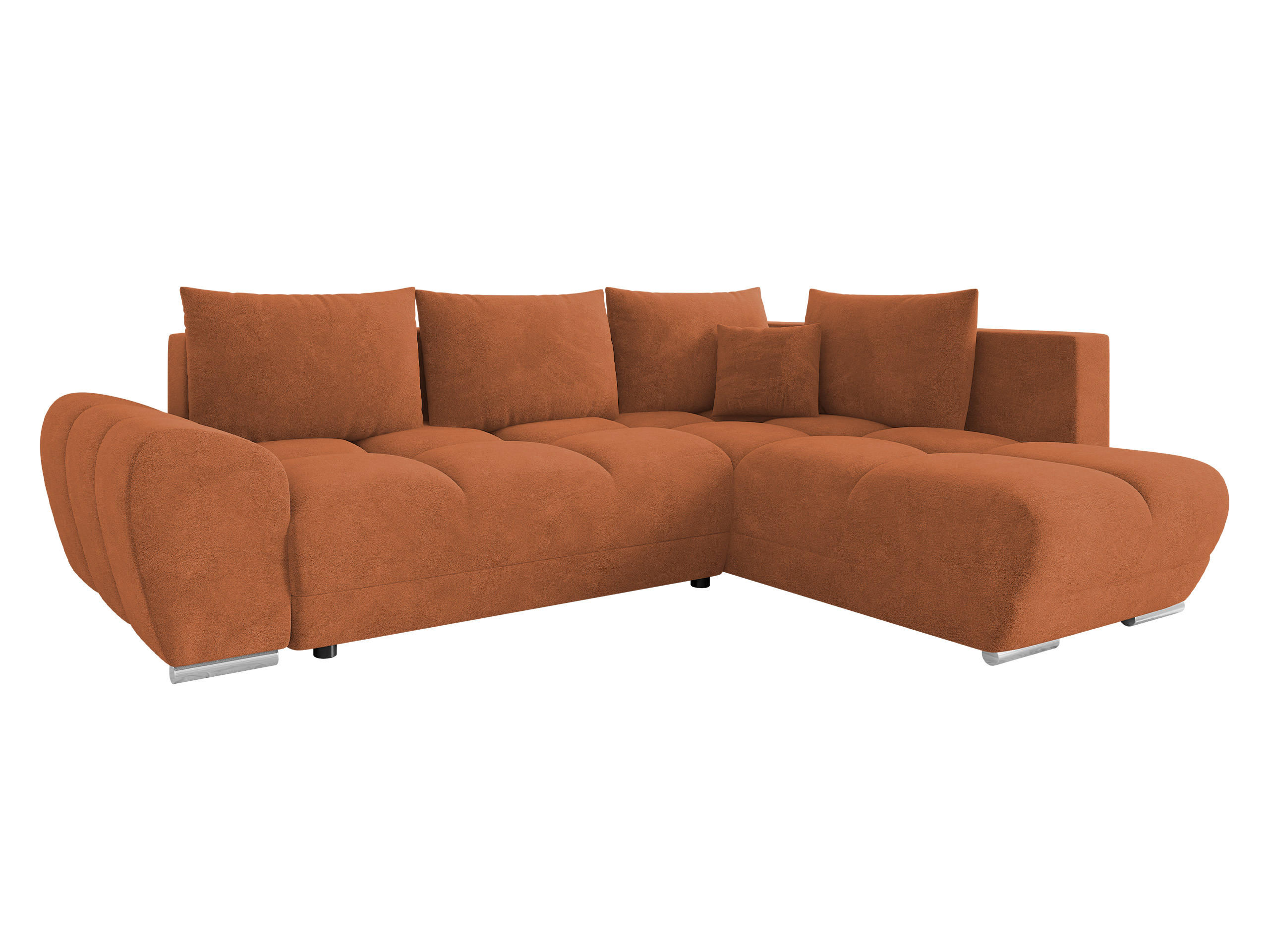 ECKSOFA Forest, Seite: Rechts - Schwarz/Bronzefarben, Holz/Kunststoff (290/183cm) - MIRJAN24