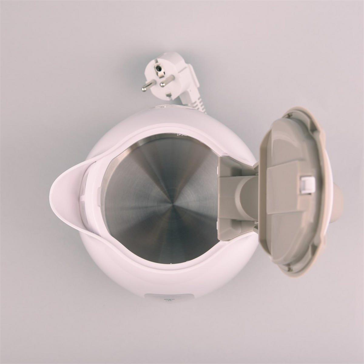 WASSERKOCHER ELEKTRISCH Weiß 16.8/16.8/20 cm MR012BEIGE - Weiß, Kunststoff (16.8/20/16.8cm) - Maestro 