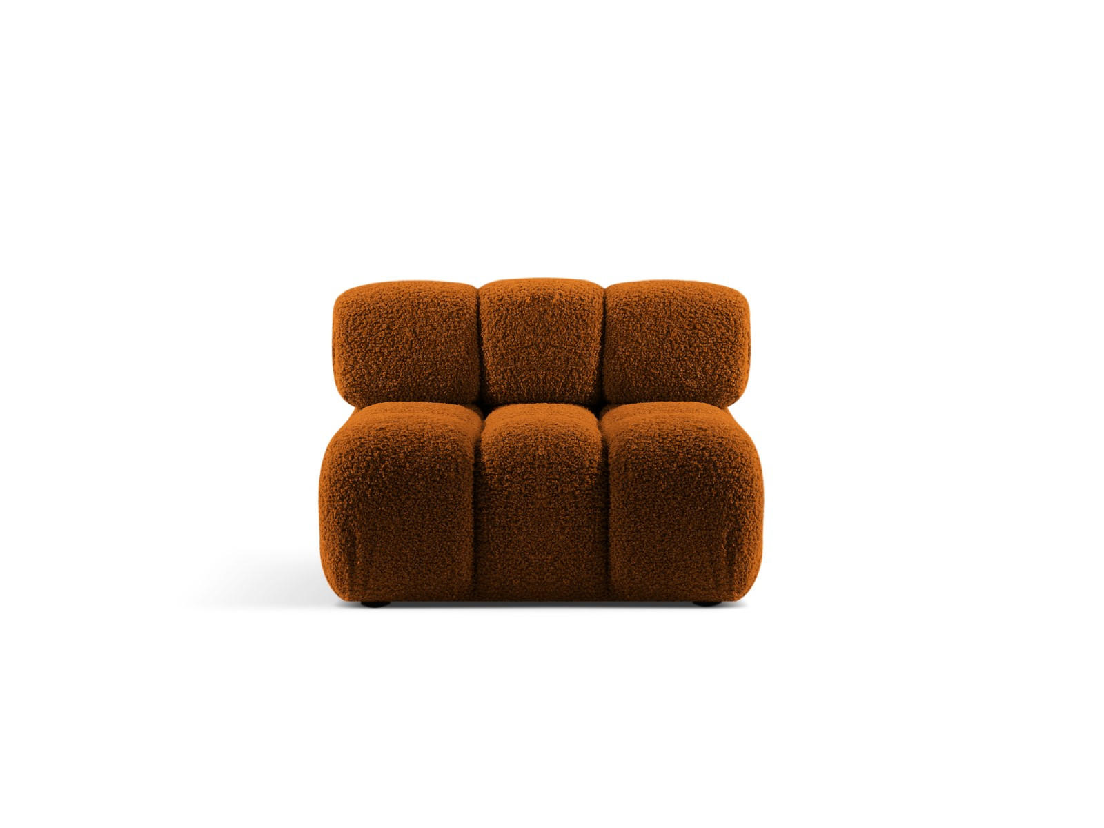 MODUL Bellis aus Boucle ziegelrot - Orange, Textil (94/70/94cm) - Micadoni