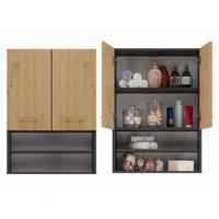 BADEZIMMERSCHRANK Anthrazit, Artisan 64/90/30 - Anthrazit, Holzwerkstoff (64/90/30cm) - RAUMHIRSCH FURNITURE