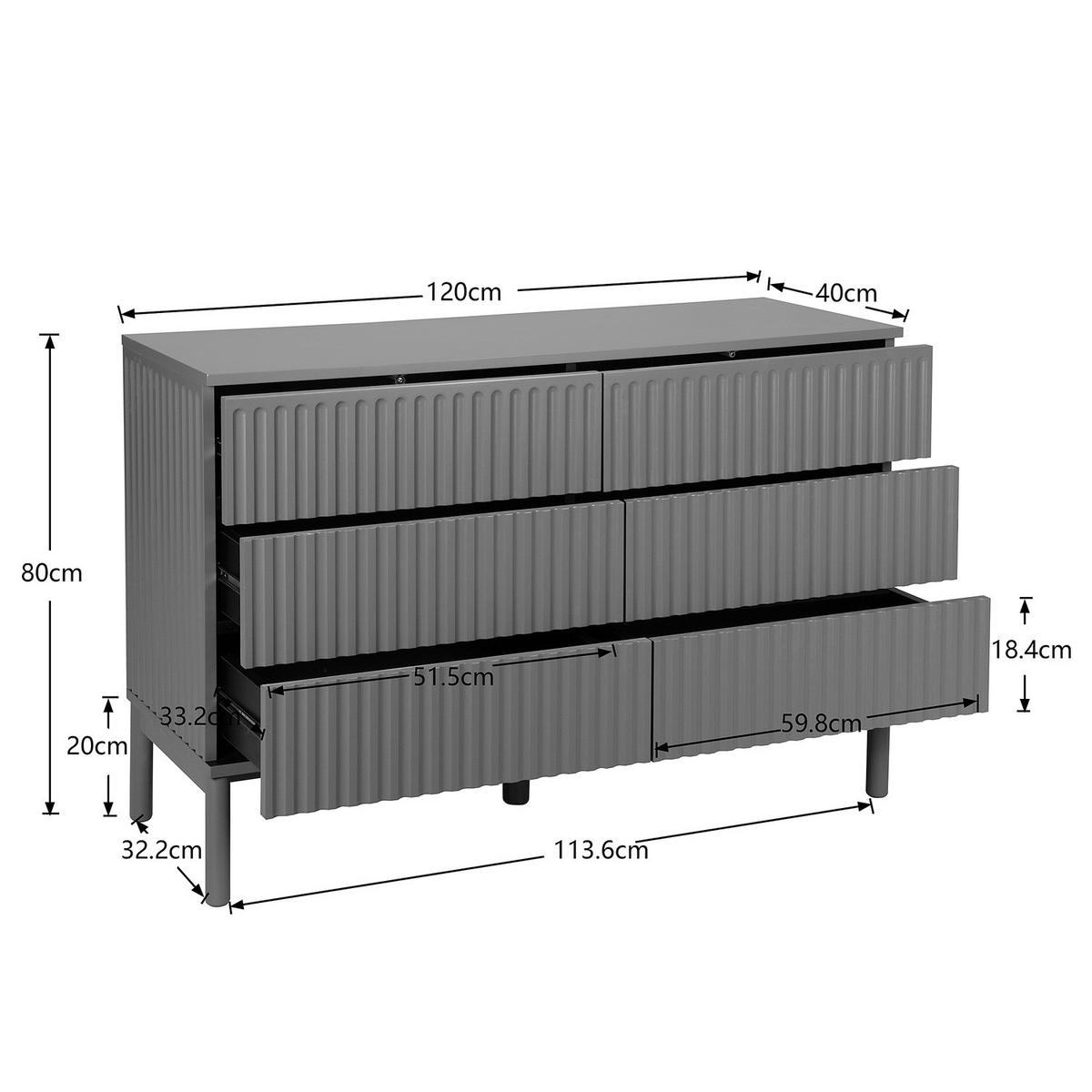 KOMMODE - Olivgrün, Holz/Holzwerkstoff (120/80/40cm) - home24