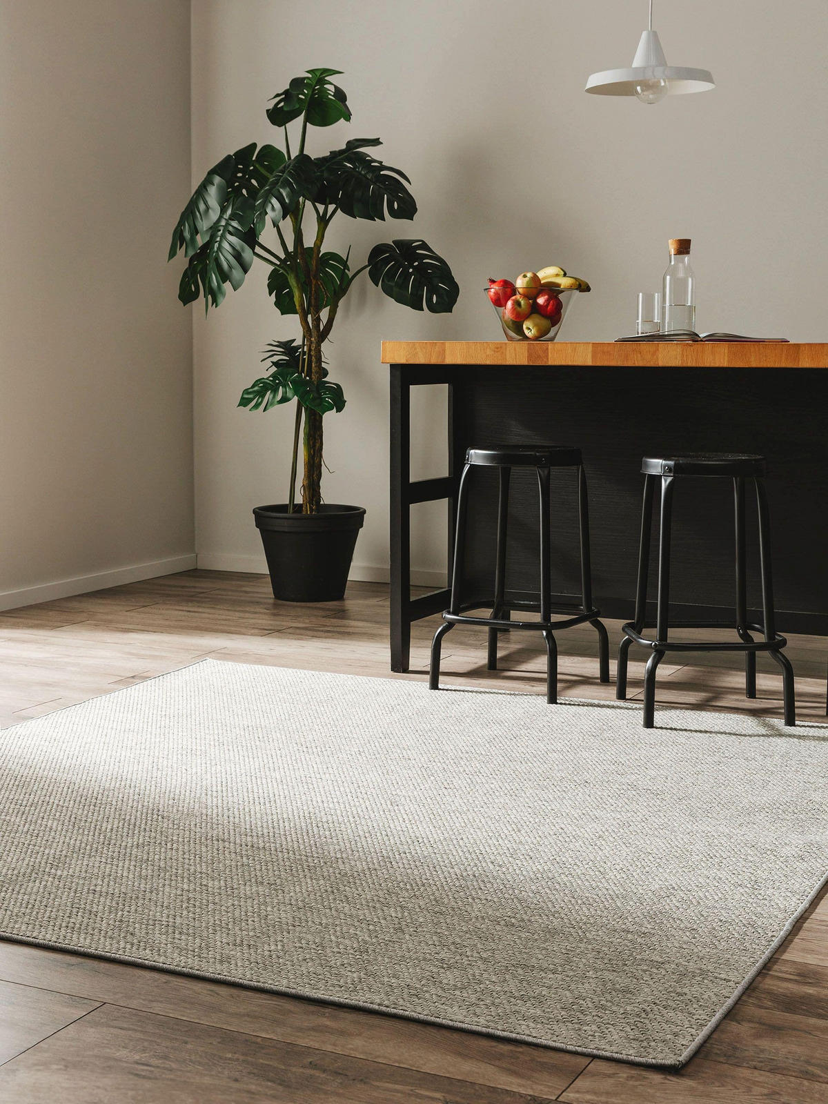 OUTDOORTEPPICH Iowa Hellgrau 300x300 cm - Hellgrau, Kunststoff (300/300cm) - benuta
