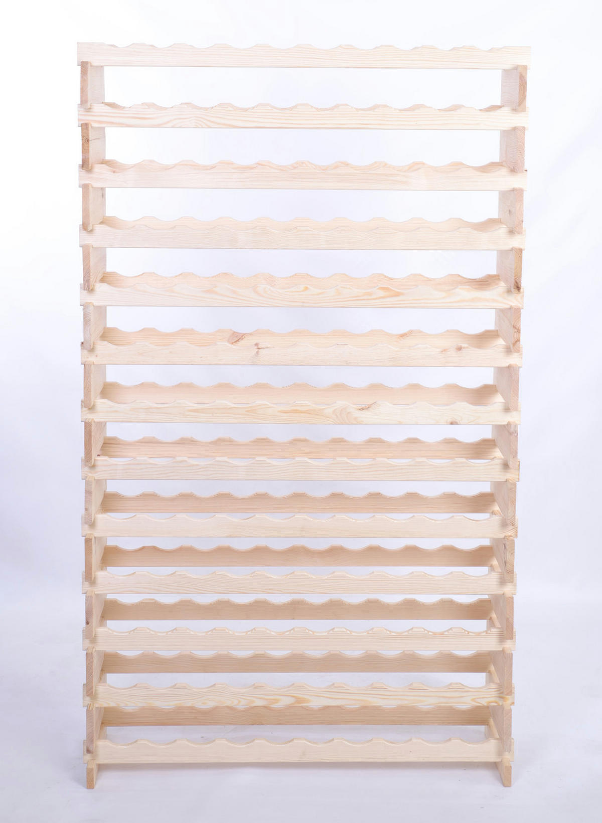WEINREGAL VINOTECA FLEX PRO HxBxT 177x103x28cm 130 Flaschen auf 13 Ebene Natur unbehandelt - Naturfarben, Holz (103/177/28cm) - PROREGAL