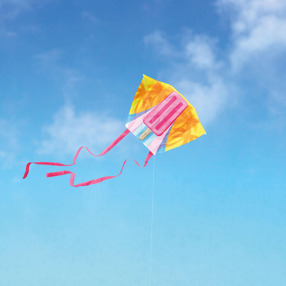 DONKEY Products Flugdrache Mini Kite - Poppy Di Pop, Polyester, Blech, Bunt, 45 x 33 x 25 cm - Multicolor, Kunststoff (45/2.5/33cm) - Donkey Products