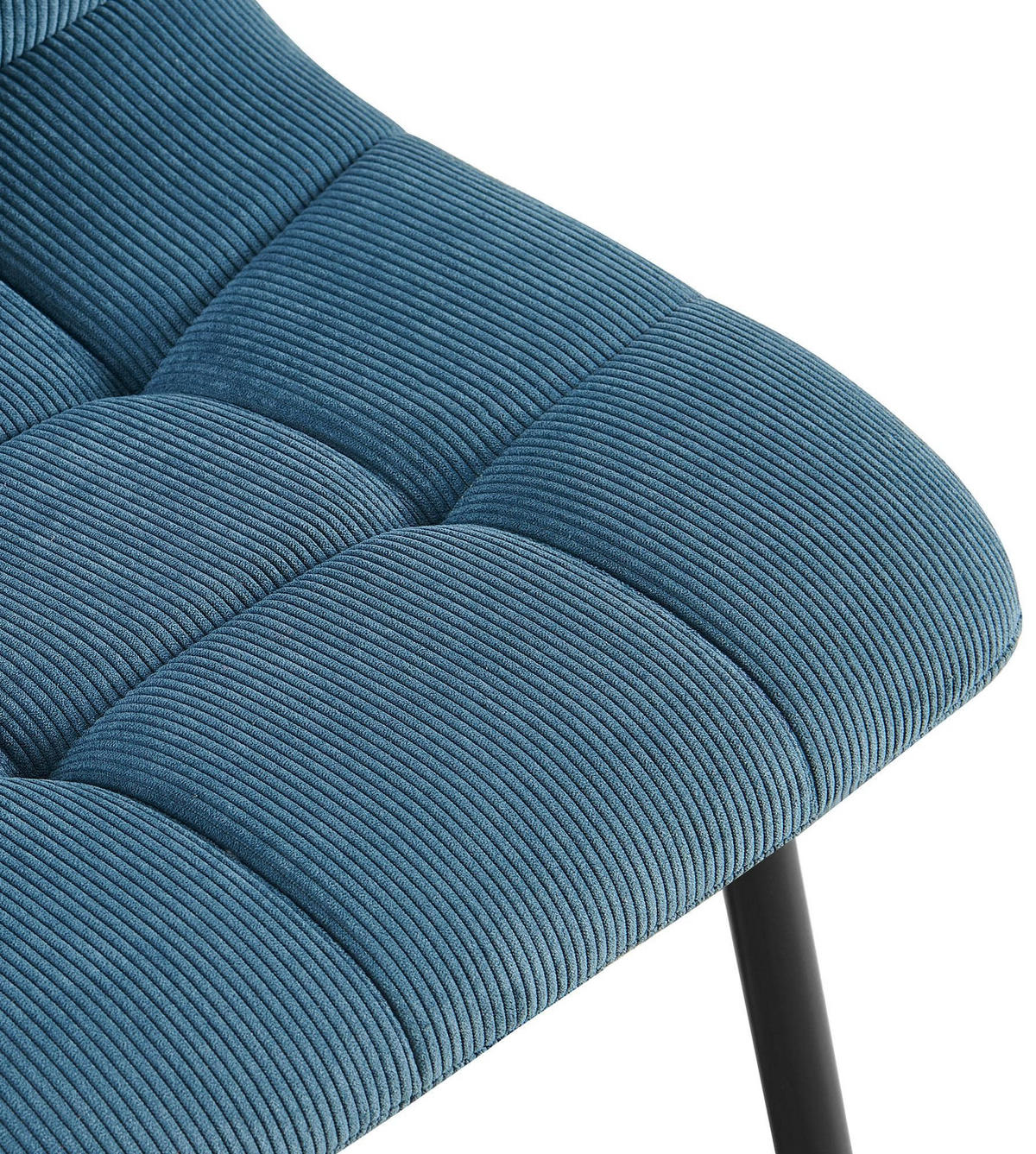 STUHL Cord Blau - Blau, Textil/Metall (45/84/55cm) - CLP