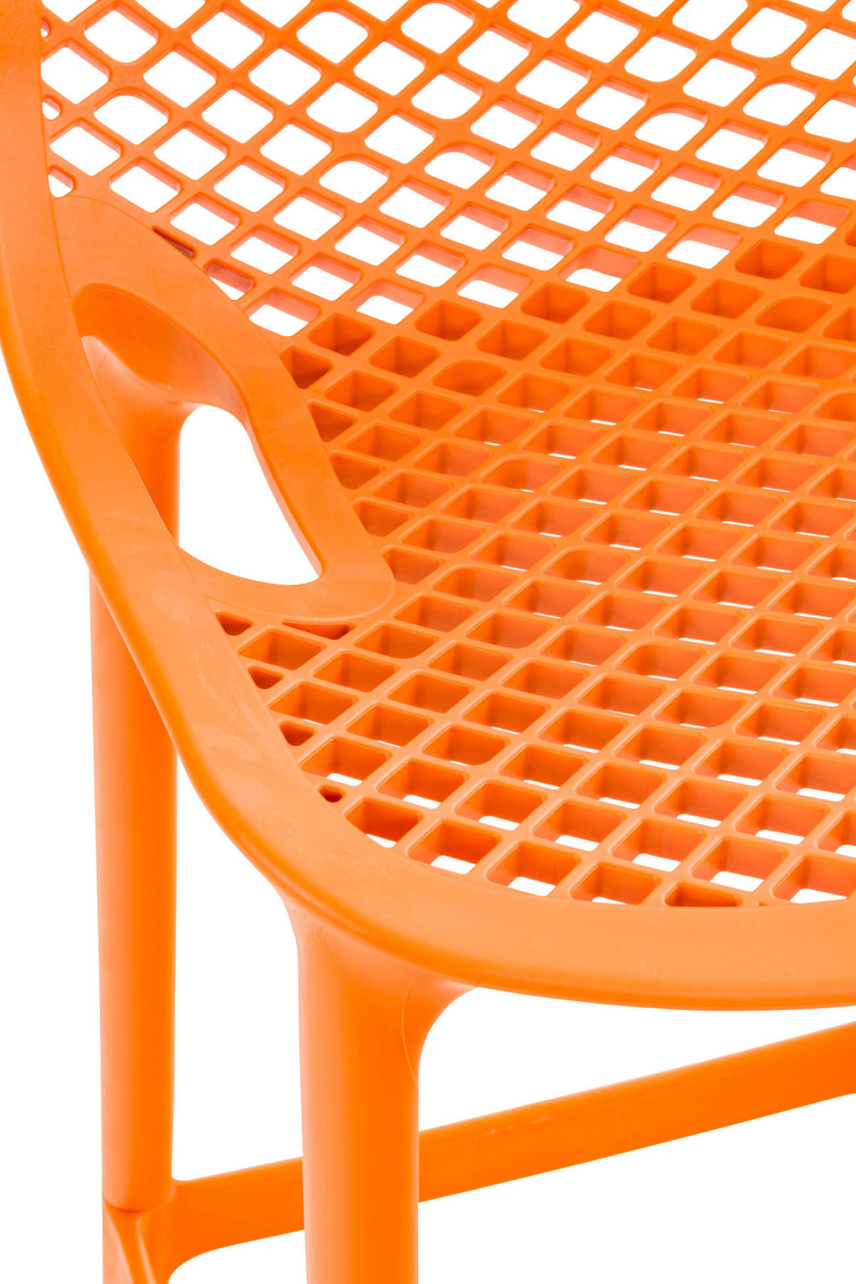 BARHOCKER modern Orange LORL Kunststoff 105x45x53 cm - Orange, Kunststoff (45/105/53cm) - DELUKE