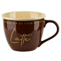 BECHER Hendia Bronze 11.5/15.5/9 cm Porzellan - Braun, Keramik (0.5L) - Mondex