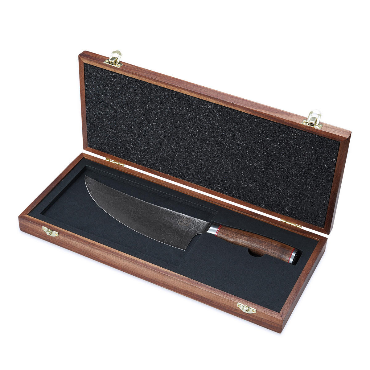 WIEGEMESSER 19,5 cm - Nussbaumfarben, Holz/Metall (34cm) - Zayiko