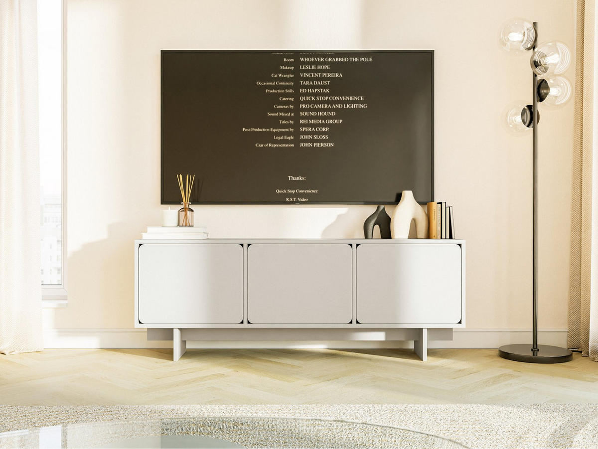 TV-LOWBOARD Wuwu Greige 150 cm - Taupe, Holzwerkstoff (150.4/55/35cm) - Selsey