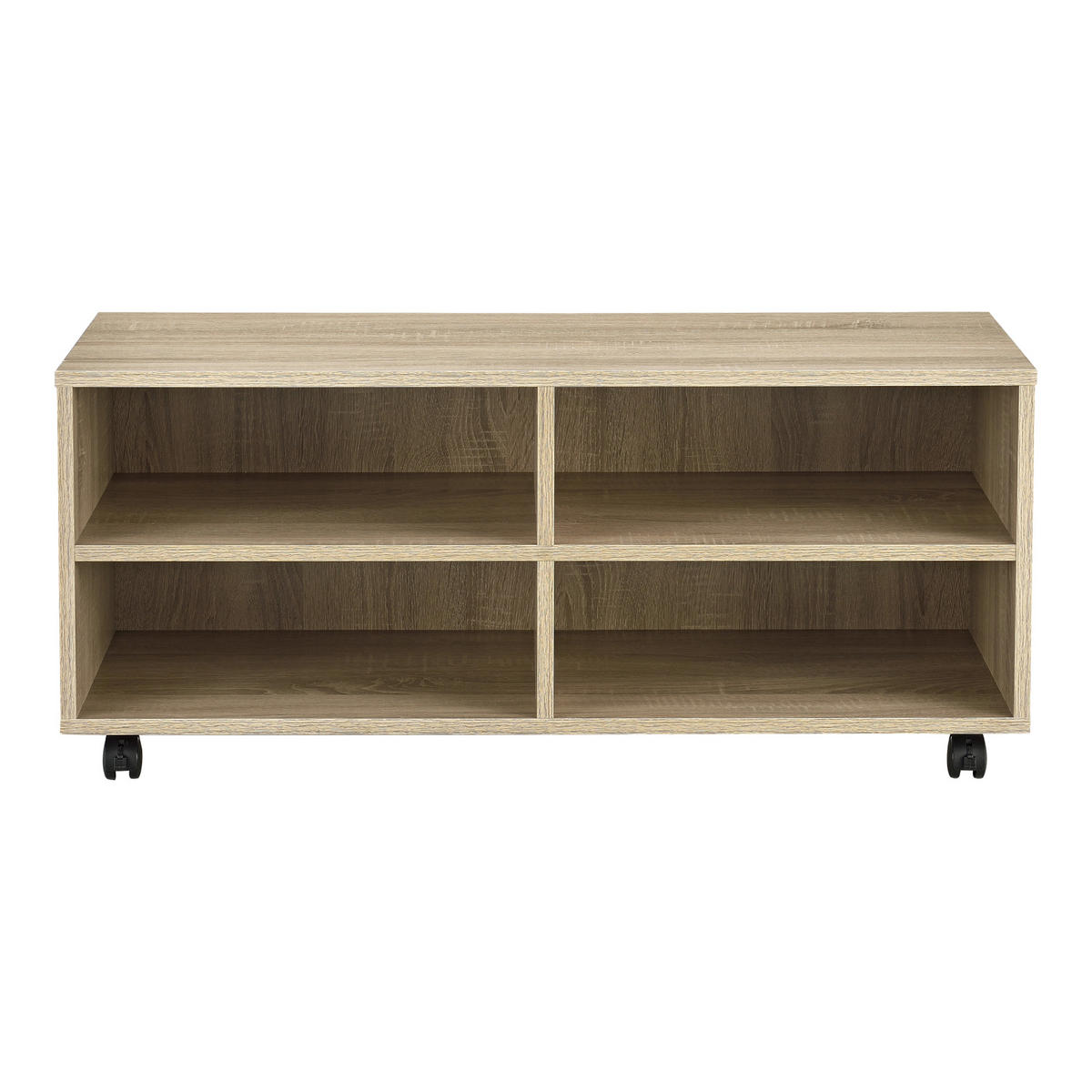 LOWBOARD Gränne - Sonoma Eiche, Holzwerkstoff/Kunststoff (90/40.5/35cm) - [en.casa]