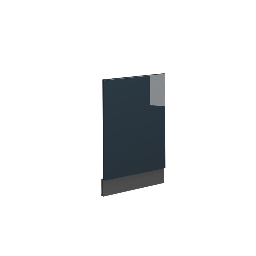 FRONTBLENDE Fame-Line Dunkelblau Hochglanz 45 cm ohne AP - Anthrazit/Dunkelblau, Holzwerkstoff (45/67.4/1.6cm) - Vicco