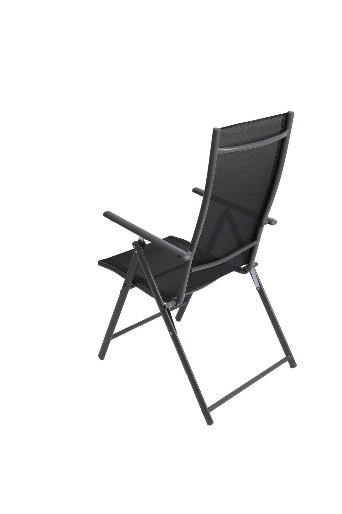 GARTENSTUHL ARUBA, faltbar, 4er Set - Anthrazit, Metall (57/106/68cm) - Albatros