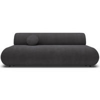 3-SITZER SCHLAFSOFA Graphit Chenille - Schwarz, Kunststoff/Textil (214/74/100cm) - Selsey