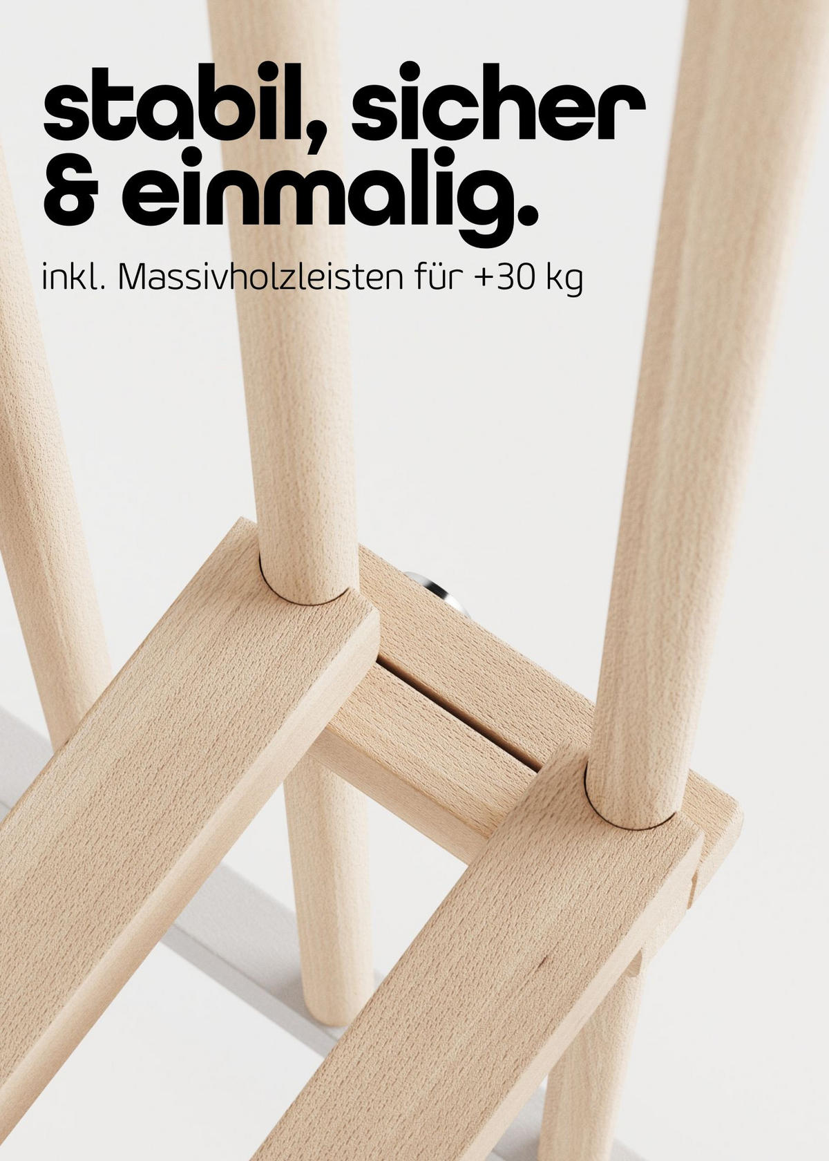 LAUFGITTER 75x100 cm mit Matratze Cloud Air & Lattenrost - weiß/natur - Premium Kollektion - Weiß/Naturfarben, Holz (100/74/75cm) - Sämann – make a difference.