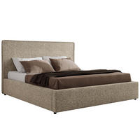 POLSTERBETT CORIVO CLASSIC 140/200 - Dunkelbeige Strukture - Pocket-Matratze - Bronzefarben, Textil (140/200cm) - MKS