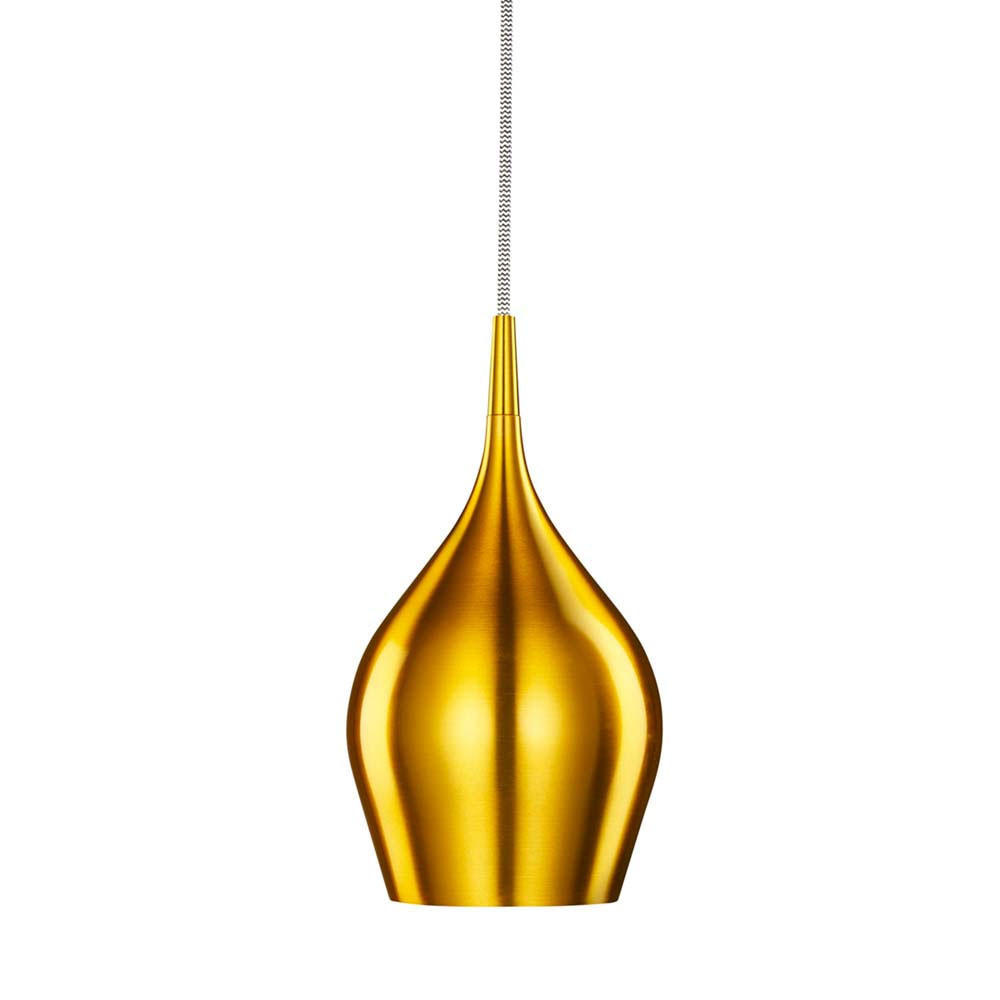 LED HÄNGELEUCHTE VIBRANT Aluminium Gold - Goldfarben, Metall (12/12/142cm)