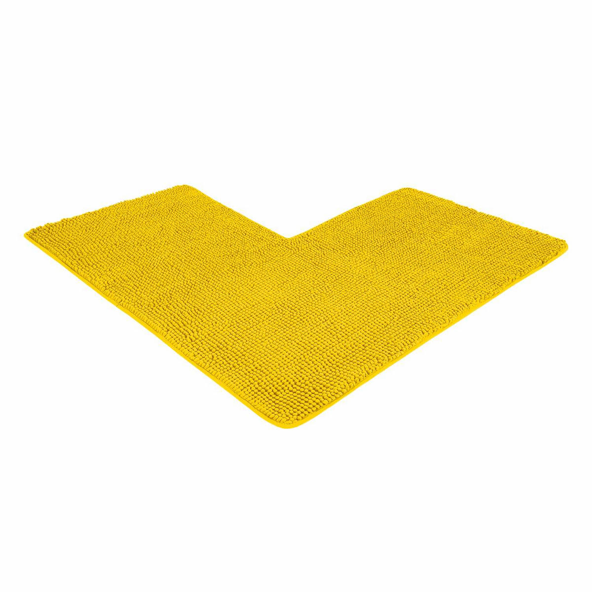 ECKBADEMATTE PARIS - Gelb, Textil (100/100cm) - WohnDirect