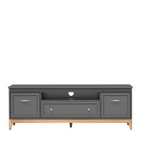 LOWBOARD SUOLO 179/61,5/40,5 cm, Grau - Grau, Holzwerkstoff (179/61.5/40.5cm) - MASSENO