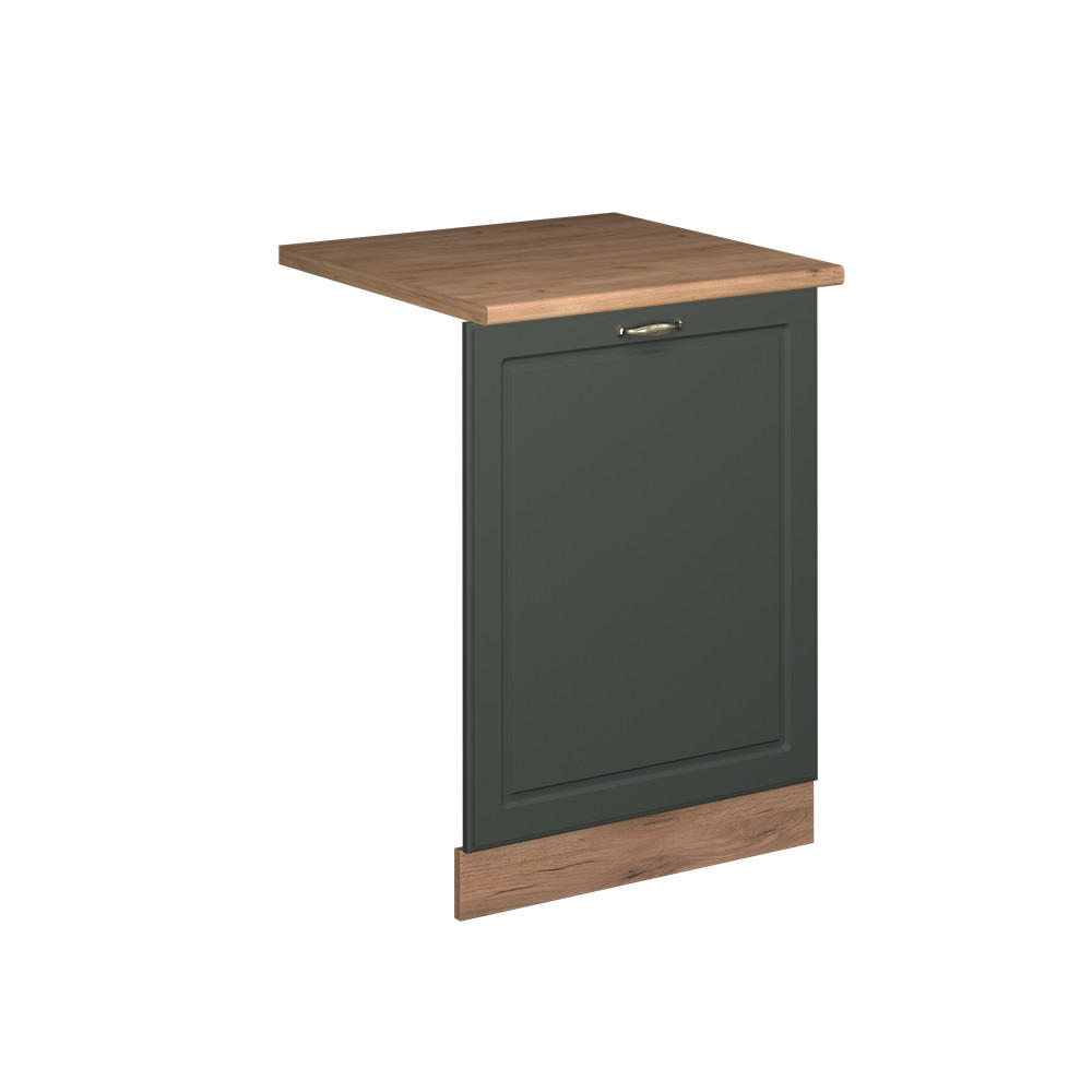 DISKMASKINENS FRONTPANEL Fame-Line Grönt och guld lanthus 60 cm , AP Oak Grön, Honungsek 81.8/60/60 cm