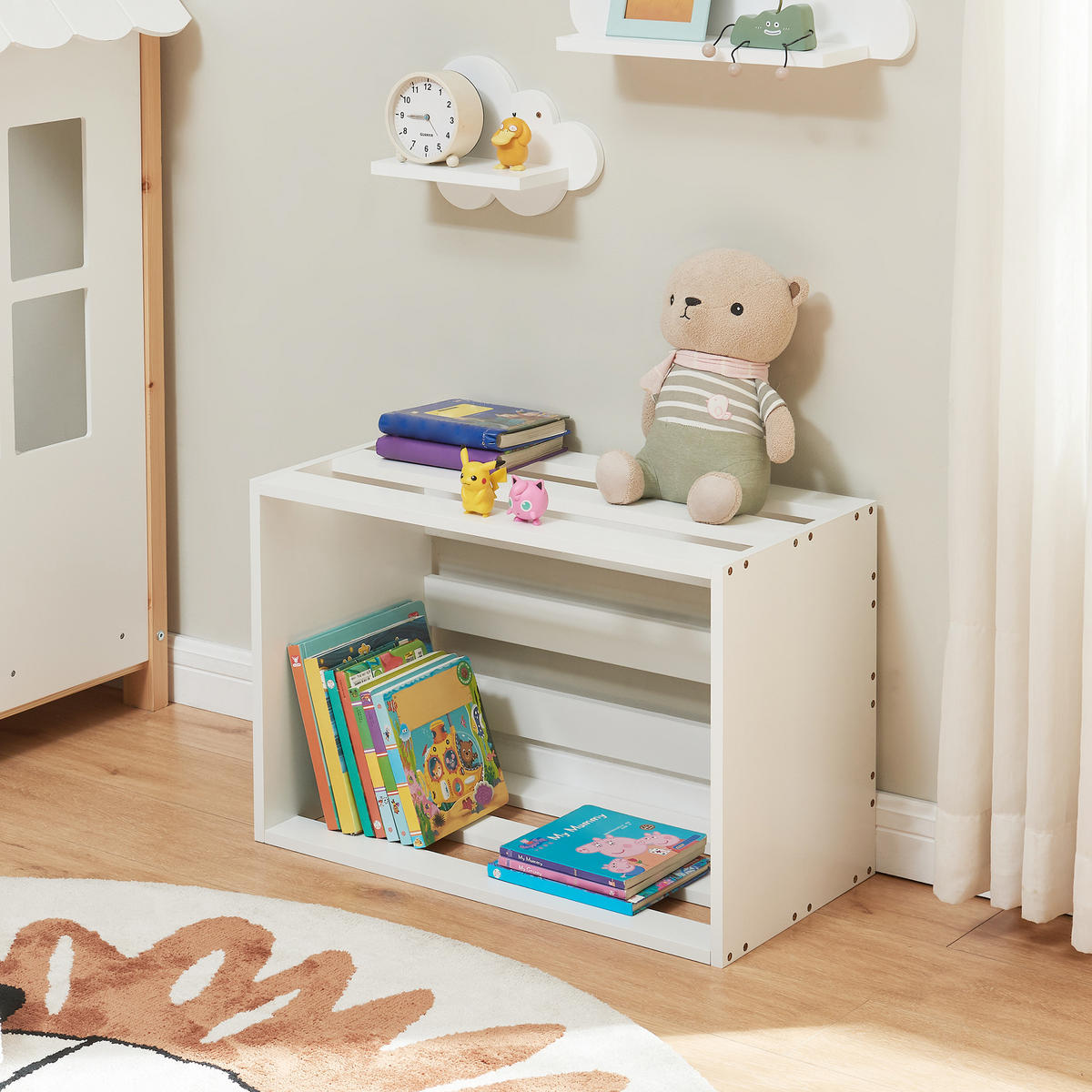 BEISTELLTISCH Rønde - Weiß, Holzwerkstoff (33/64/43cm) - [en.casa]