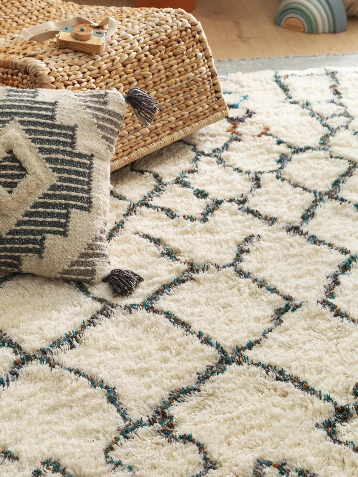 WOLLTEPPICH Floki Ivory 80x150 cm - Creme, Textil (80/150cm) - Lytte