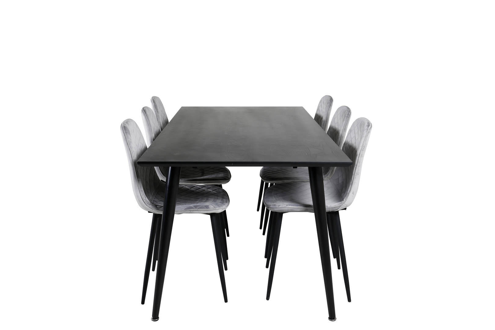 TISCHGRUPPE Grau - Grau, Holzwerkstoff (90/75/180cm) - ebuy24