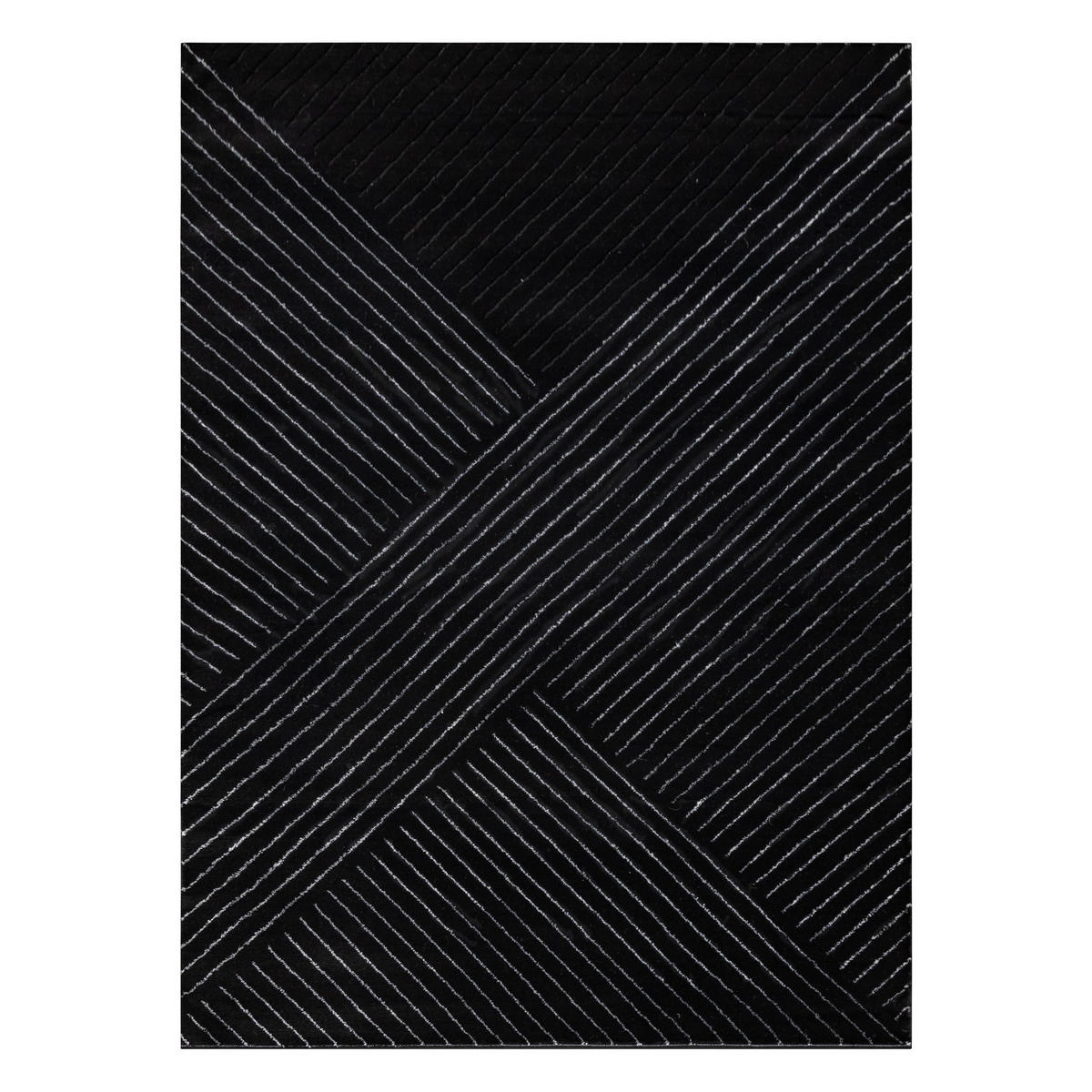 TEPPICH Emerald 120/170 cm - Schwarz, Textil (120/170cm) - rugsX