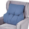 RÜCKENKISSEN dunkelblau 68/58 cm – Stützkissen für Sessel, Baumwolle - Dunkelblau, Textil (68/15cm) - Homescapes