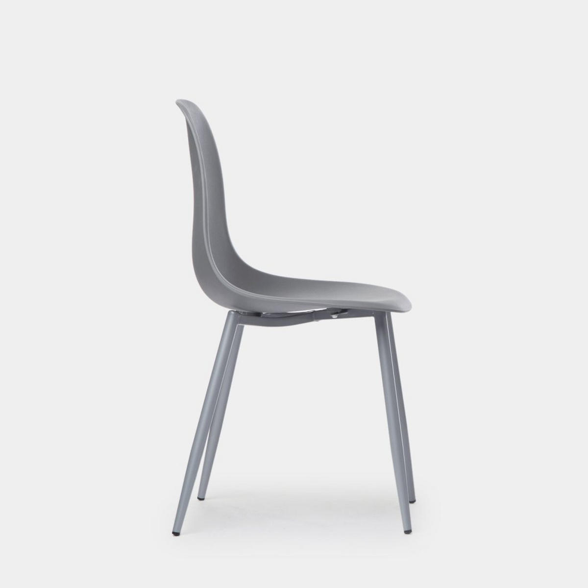 STUHL FÜR DRAUSSEN Nina Grau 45 cm x 80 cm - Grau, Kunststoff (45/80/53cm)