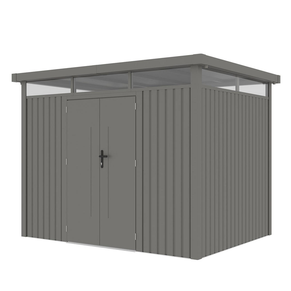 GERÄTEHAUS Luzern Pro Taupe - Taupe, Metall (294/222/230cm) - Juskys
