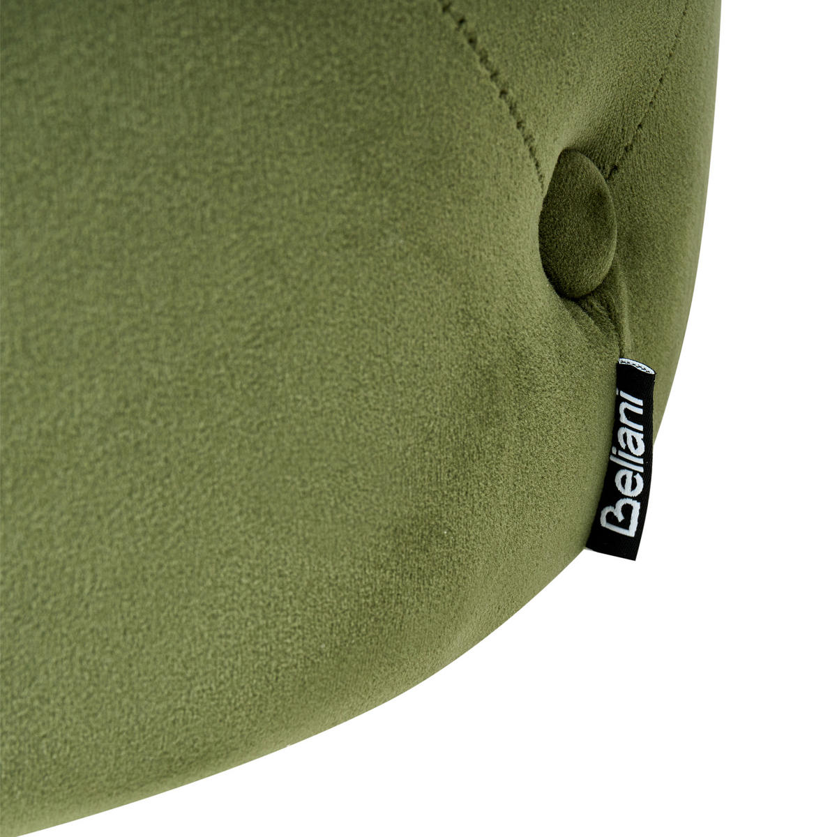 POUF Olivgrün Corolla - Grün, Textil (40/40/40cm) - Beliani