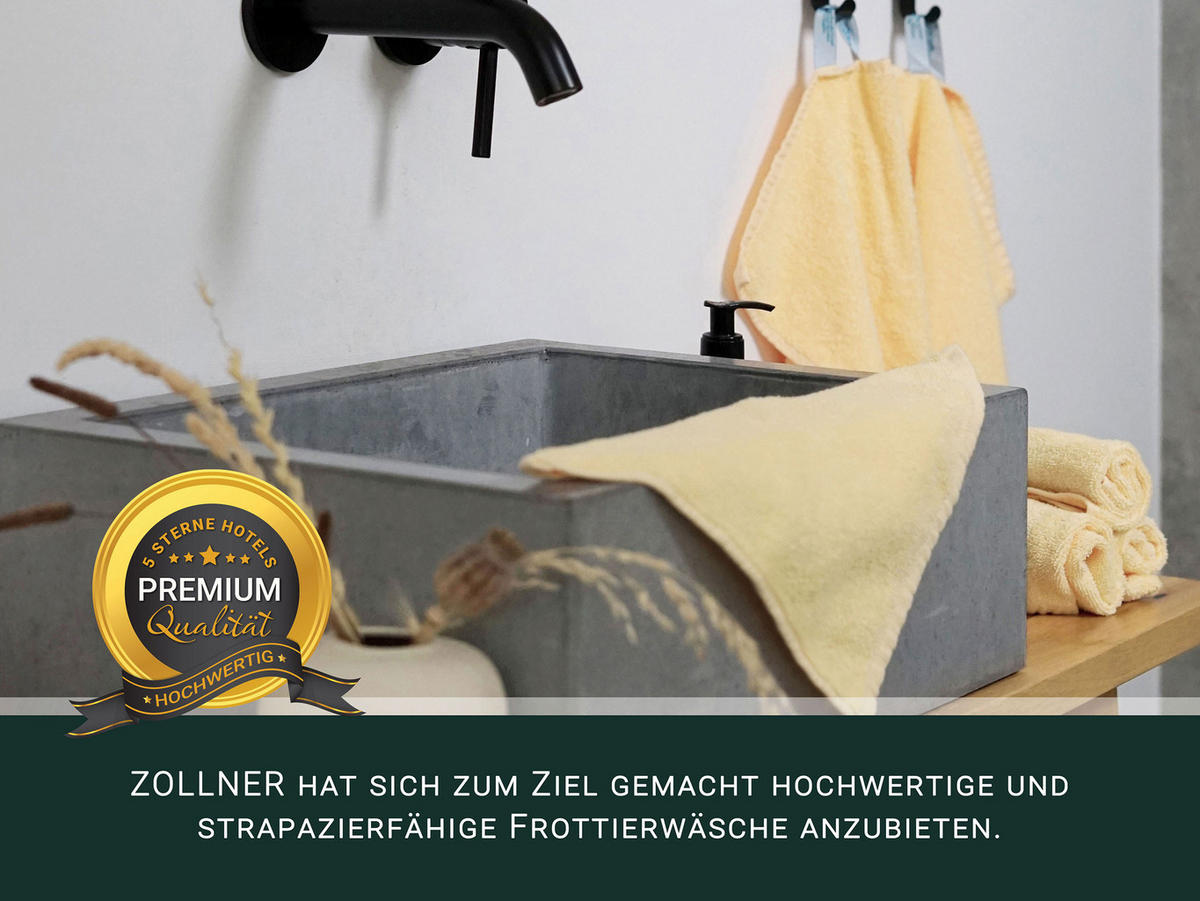 SEIFTÜCHER, 10er-Set, 30x30 cm, 100% Baumwolle, Gelb - Gelb, Textil (30/30cm) - Zollner