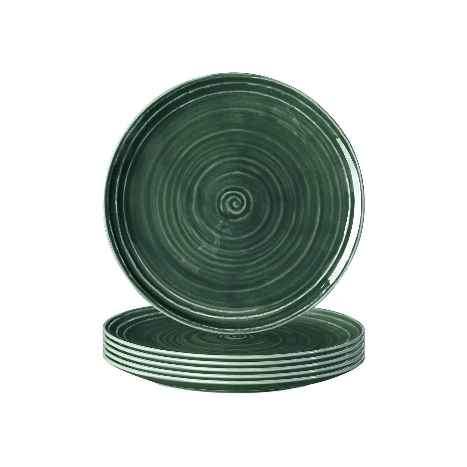 BROTTELLER Terra Moosgrün ø 17,7 cm 6er Set - Dunkelgrün, Keramik (17.7cm) - Seltmann Weiden