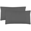 KISSENBEZUG, 2er-Set, 40x80 cm, 100% Baumwolle, Grau - Anthrazit, Textil (40/80cm) - Zollner