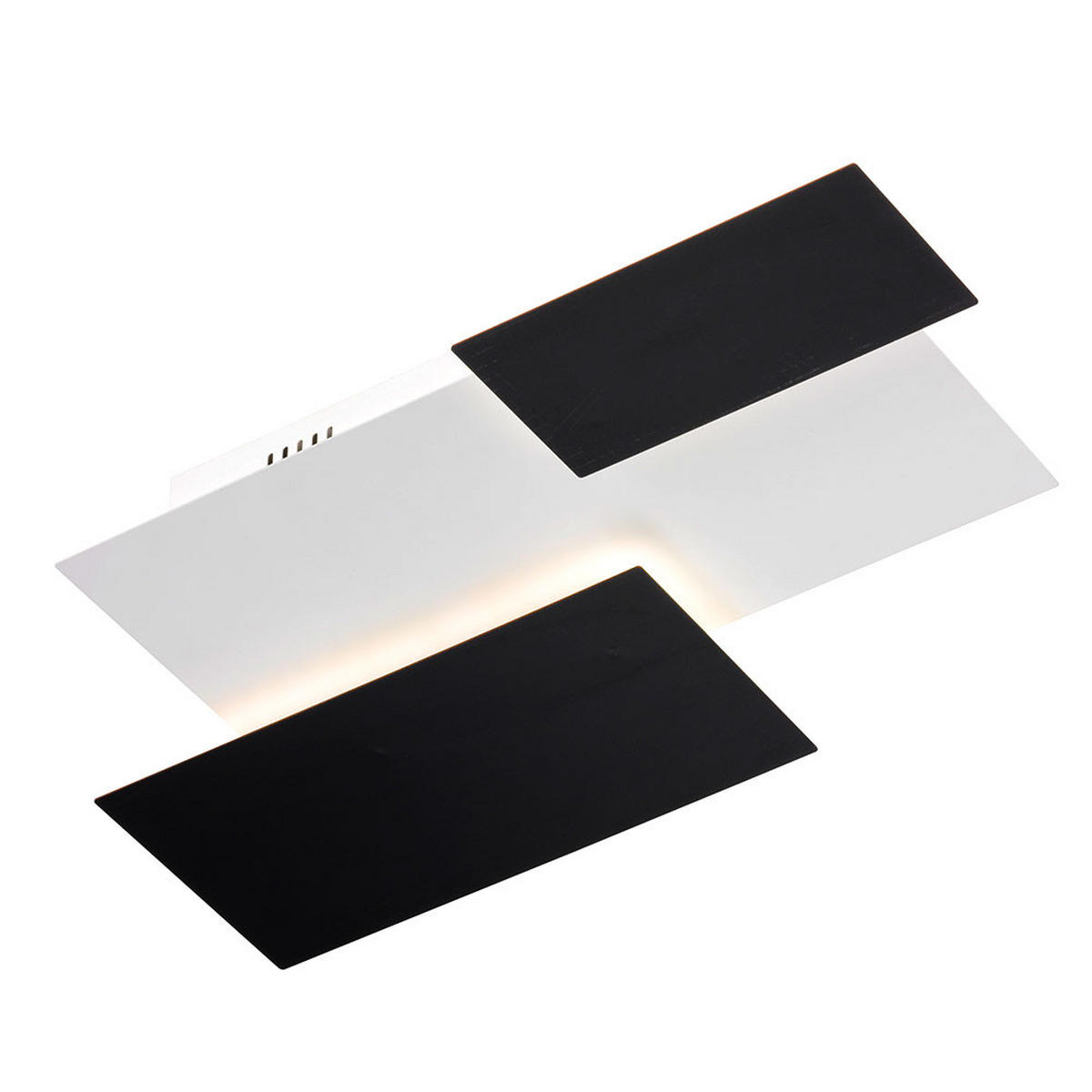 LED WANDLEUCHTE Metall Schwarz Glas satiniert - Schwarz, Glas (33/6.5/53cm) - Wofi