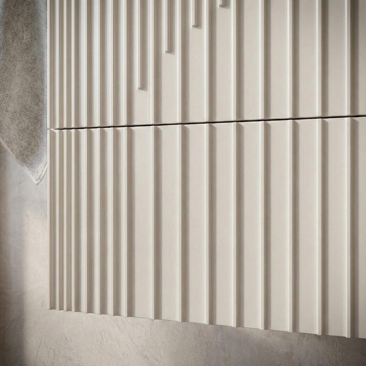 WASCHBECKENUNTERSCHRANK Ancon 2 Schubladen Cashmere - 80 x 46 x 46 cm - Kaschmir, Holz (80/46/46cm) - Badplaats