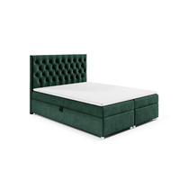 BOXBETT mit Bettkasten Trinity K-14 Bonellfederkern inkl. Topper - Grün, Holz/Holzwerkstoff (200/200cm) - Best For Home