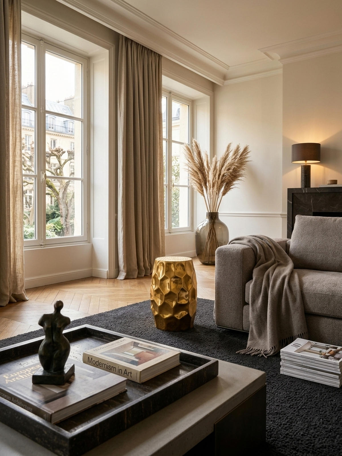 BEISTELLTISCH Aluminium Hammerschlag Pflegeleicht ENNS, Gold 30x30x47 cm - Goldfarben, Metall (30/30/47cm) - KADIMA DESIGN