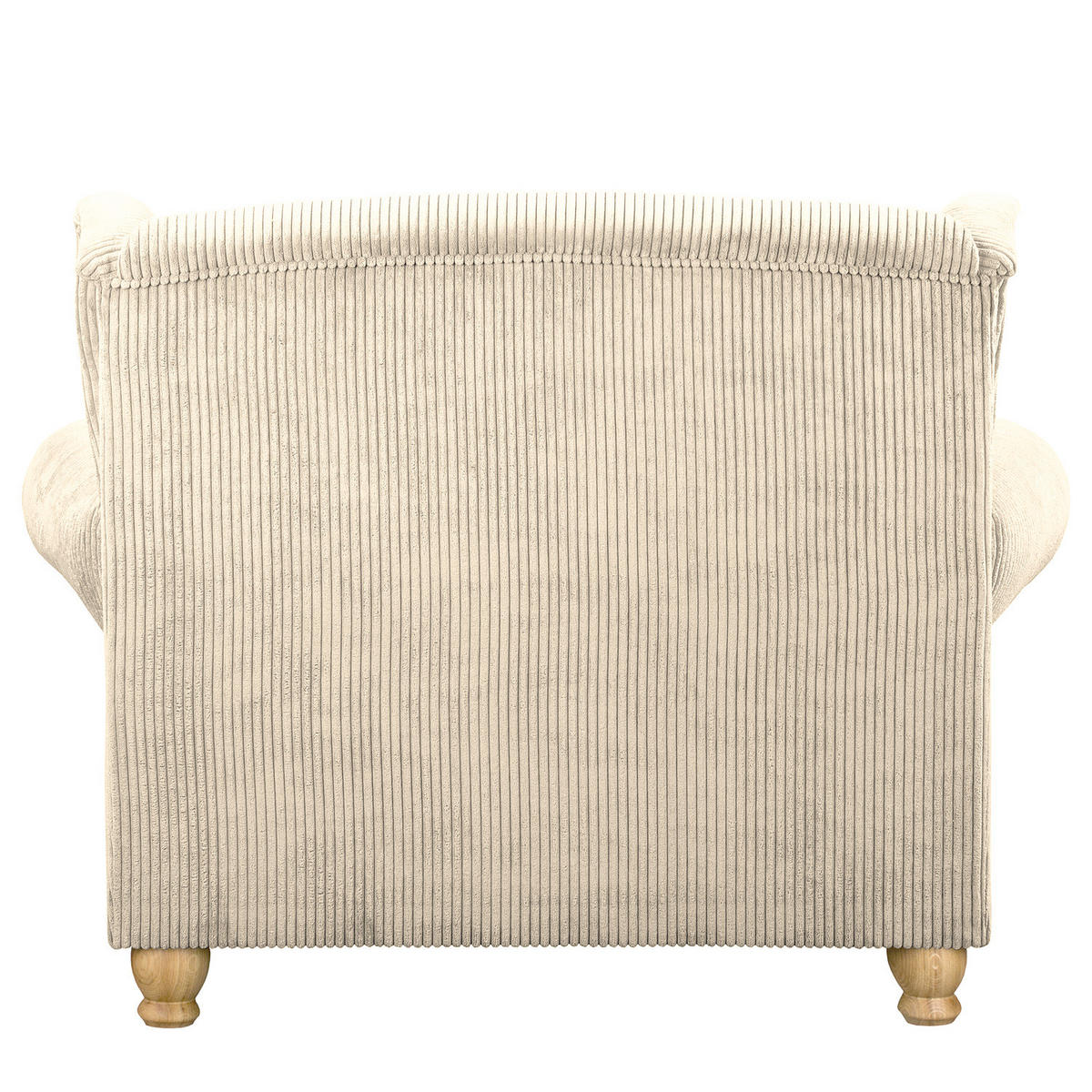 XXL SESSEL - Cord - Creme, Holz/Textil (135/100/128cm) - home24