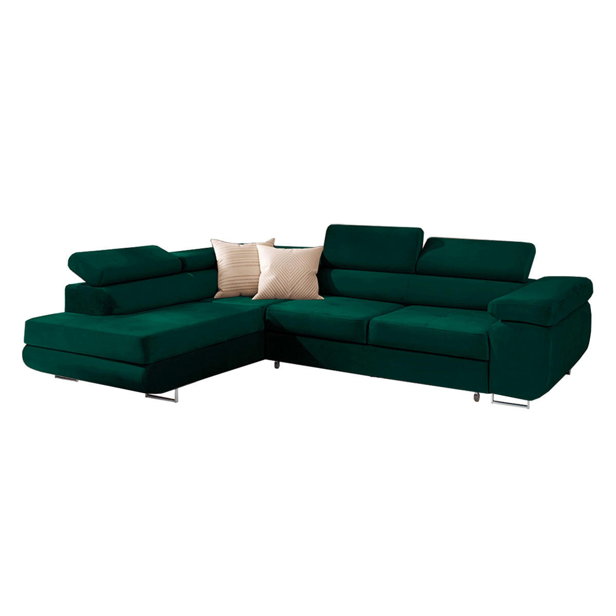 Petits-meubles Ecksofa Grün 271x201 cm