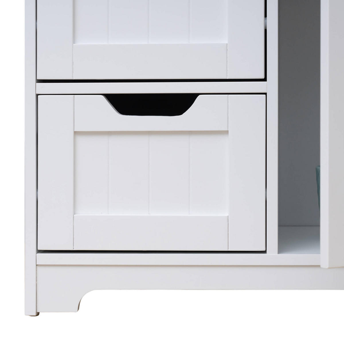 BADEZIMMERSCHRANK Weiß 30/56/82 cm - Weiß, Holzwerkstoff (30/82/56cm) - Mobili Rebecca
