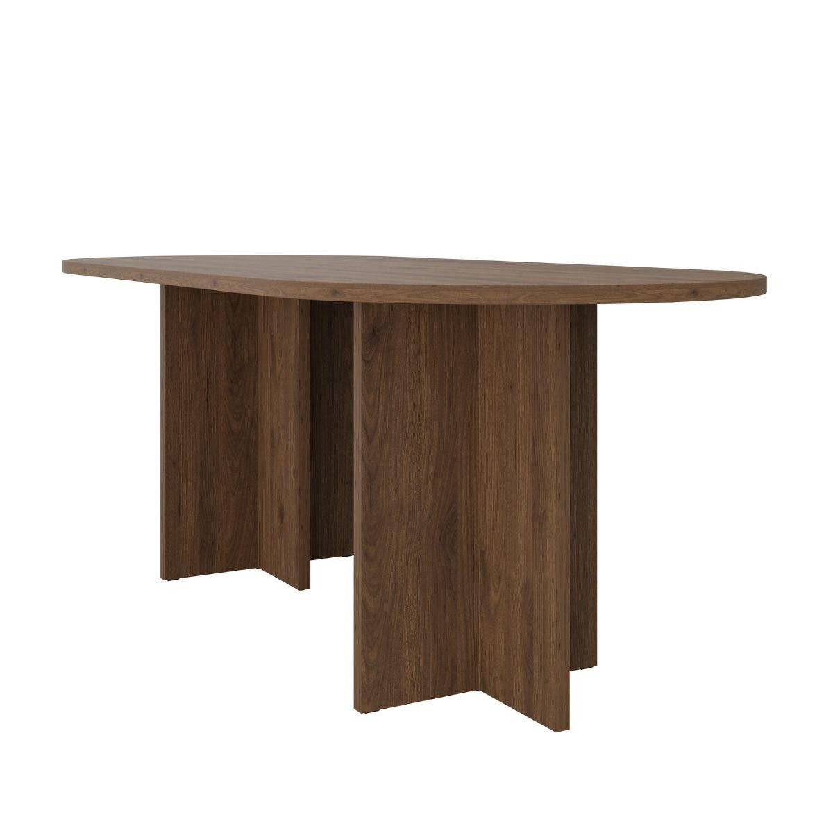ESSTISCH Nussbaum Okapi SANAS - Nussbaumfarben, Holzwerkstoff (90/204/75cm) - Compleo24
