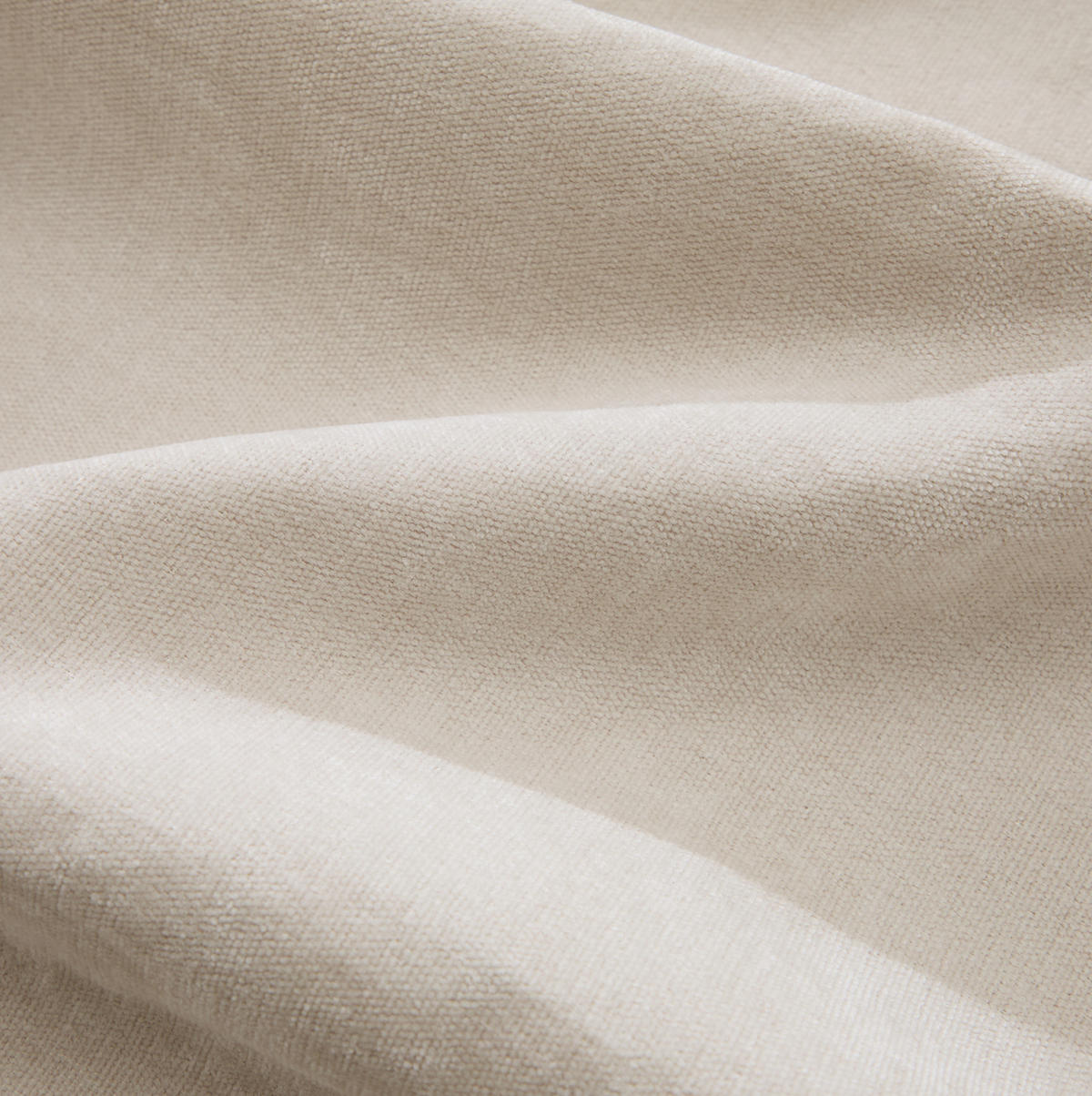 SOFA rahmenlos 3-Sitzer Chenille Weiß - Weiß, Kunststoff (95/76/281cm) - Meubliv