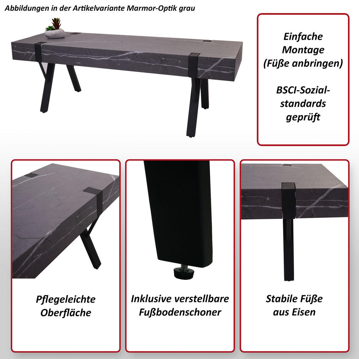TV-RACK Eiche dunkel - Trüffeleichefarben, Holz (120/42/40cm) - MCW