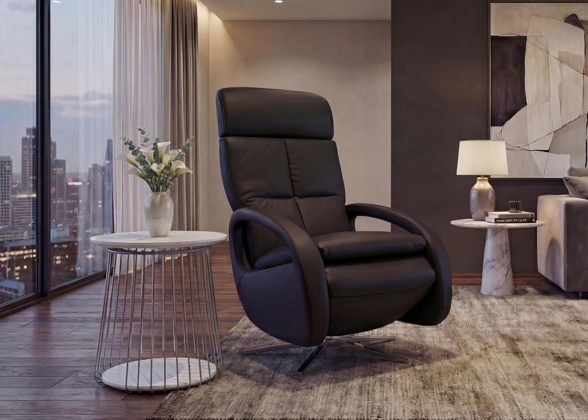 MIZA za kavč okrogla bela, srebrna - srebrne barve/bela, les (50/50/52cm) - MCW