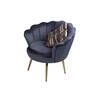 SESSEL BIGCHAIR - Anthrazit/Goldfarben, Textil/Metall (70/78/52cm) - SAM