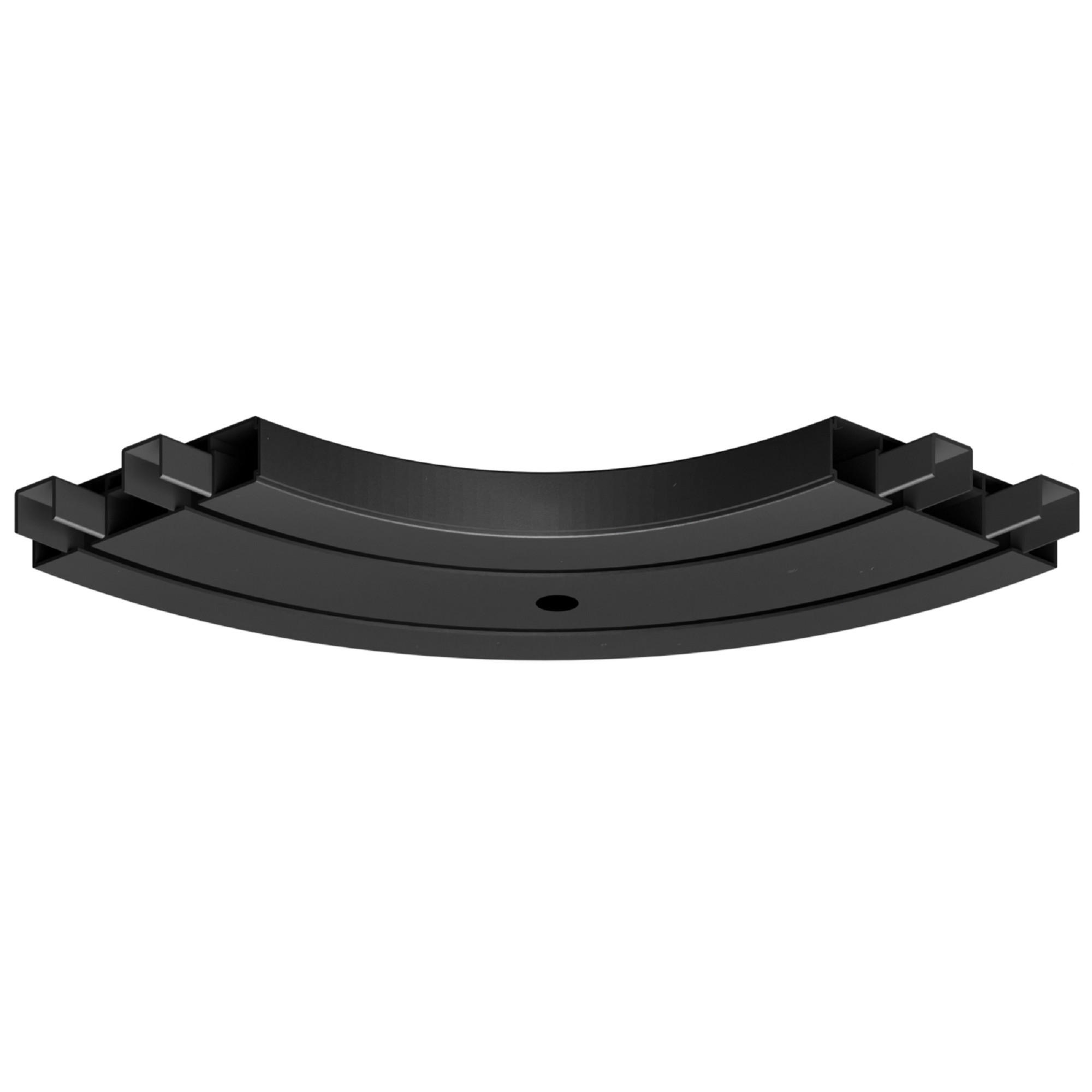Bestlivings Rundbogen Schwarz 17x1.8x17 cm